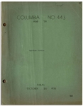 Moe Howard's 32pp. ''Egyptian Picture'' Script Dated October 1938 for The 1939 Three Stooges Film ''We Want Our Mummy'' -- With Moe's Annotation in Pencil, Including Signature -- Very Good Condition